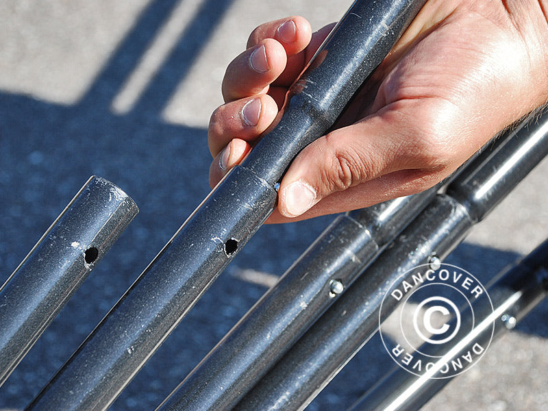 Foldegarasje (Bil), 2,8x6,24x2,3m, Grå