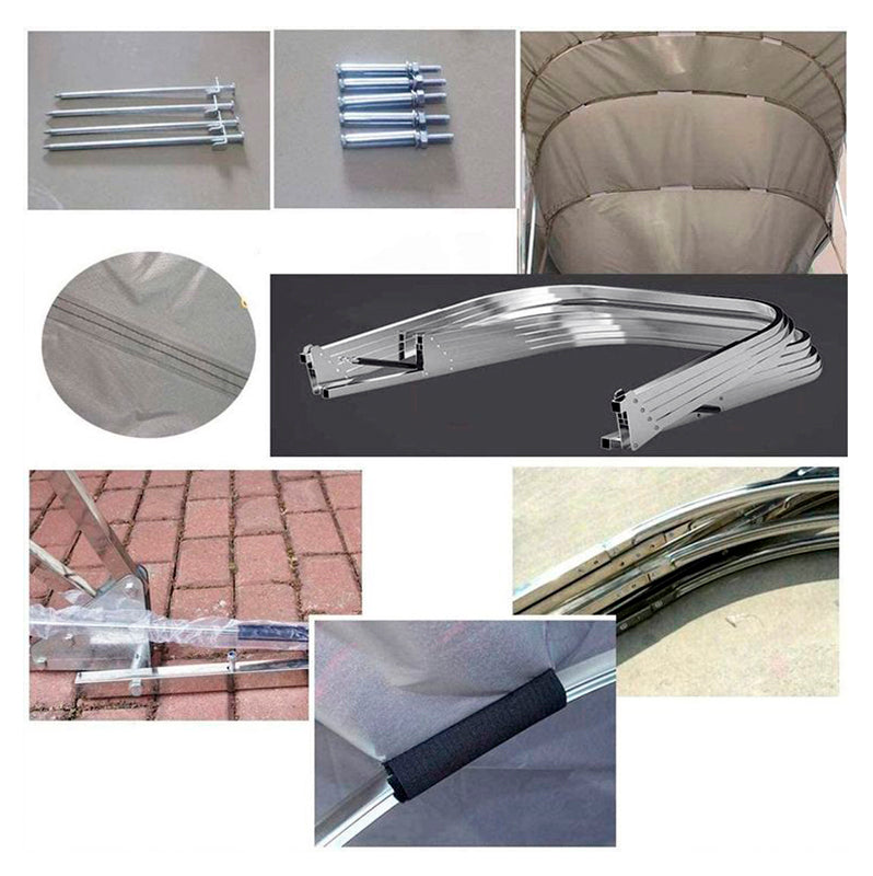 Foldegarasje (Bil), 2,8x6,4x2,65m, Grå