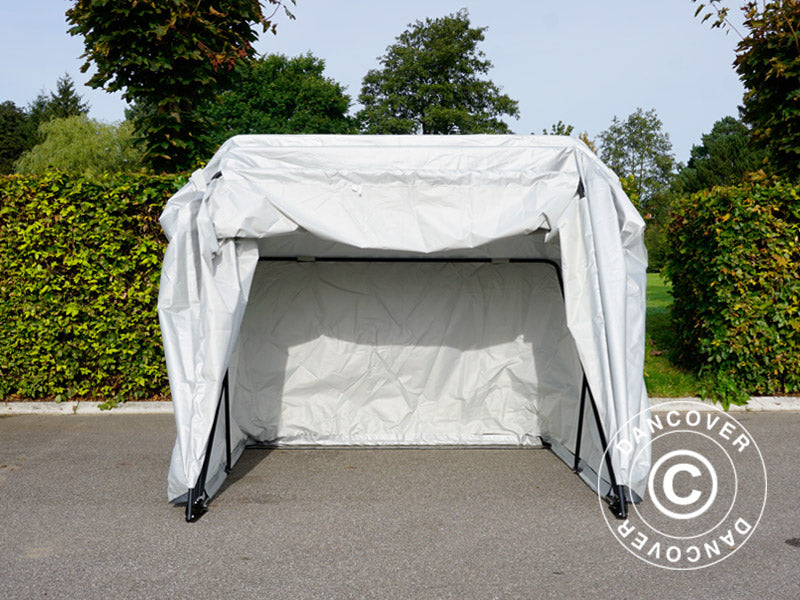 Foldegarasje (MC), 1,88x3,45x1,9m, Grå