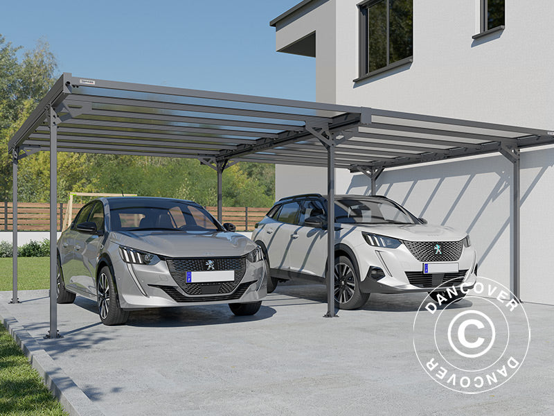 Dobbel carport, Mistral Double, 6,06x5,09x2,27m, Antrasitt