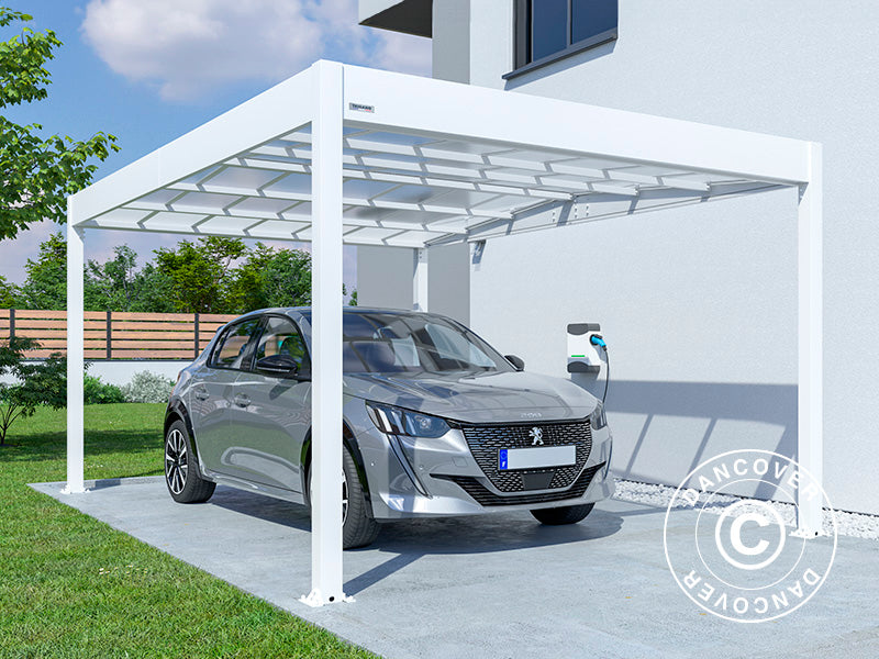 Carport Libeccio, 3,26x5,09x2,34m, Hvit