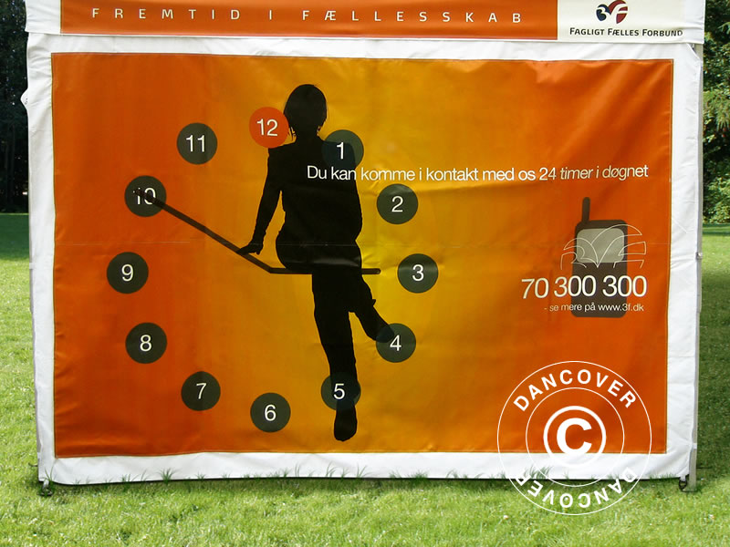 Printet sidevegg 2m for FleXtents PRO