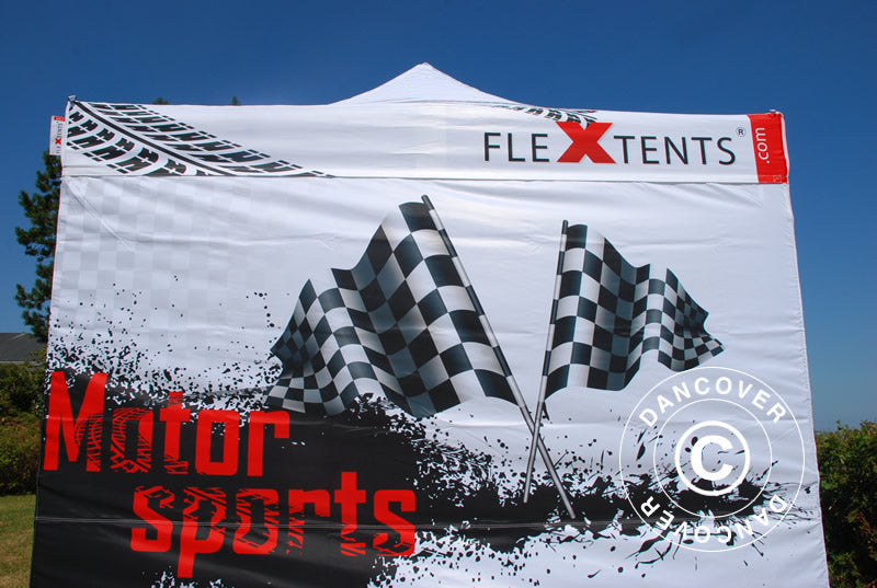 Printet sidevegg 4m for FleXtents PRO