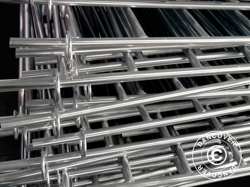 Dyreinnhegning, 1,5x1,22m, 4 stk., Sølv