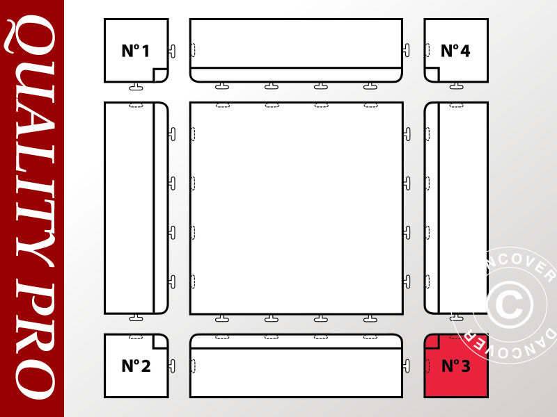 Gulv hjørne del nr. 3, Antrasitt
