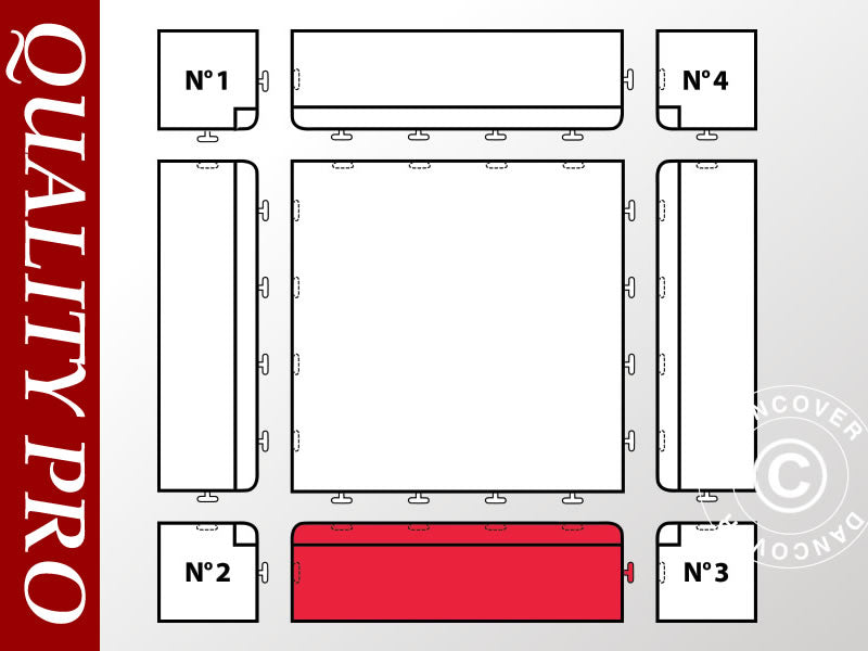 Gulv Kant del, Nedre, Antrasitt