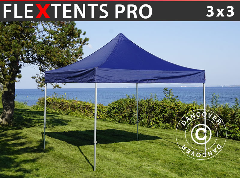 Quick-up telt FleXtents PRO 3x3m Mørk blå