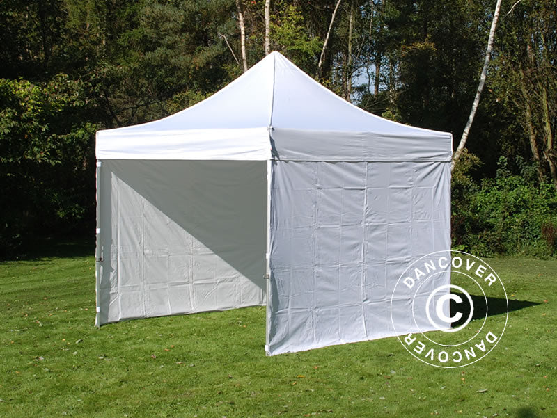 Quick-up telt FleXtents PRO 3x3m Hvit, inkl. 4 sider