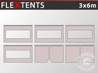 Sidevegg Sett for Quick-up telt FleXtents 3x6m, Latte