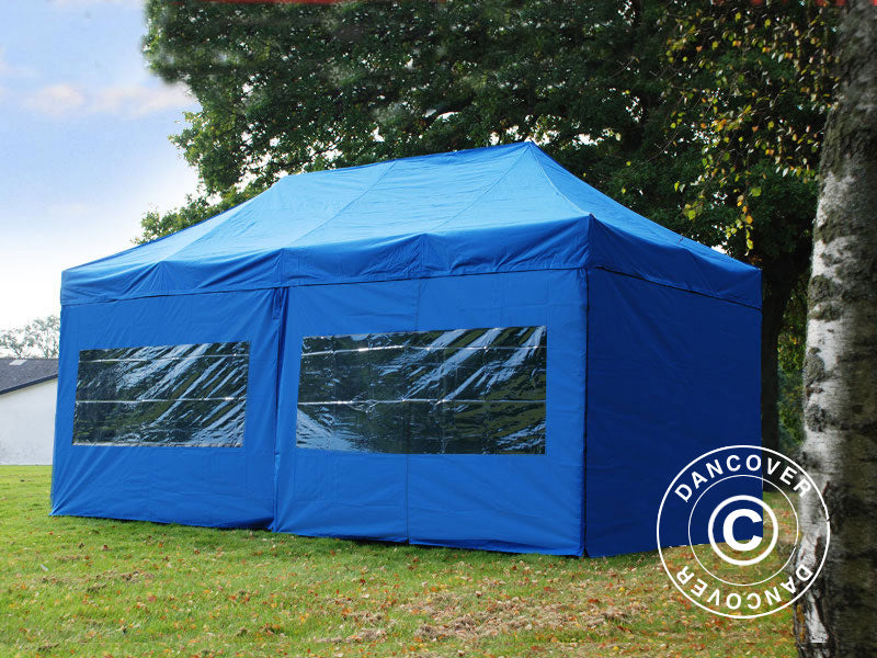 Quick-up telt FleXtents Xtreme 50 3x6m Blå, med 6 sider