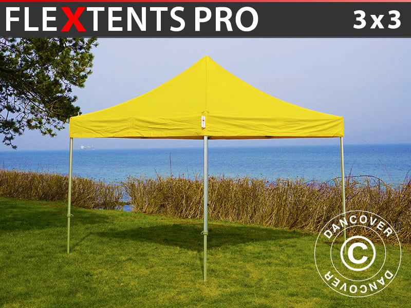 Quick-up telt FleXtents PRO 3x3m Gul