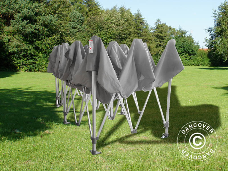 Quick-up telt FleXtents PRO "Peaked" 3x6m Latte, inkl. 6 sider