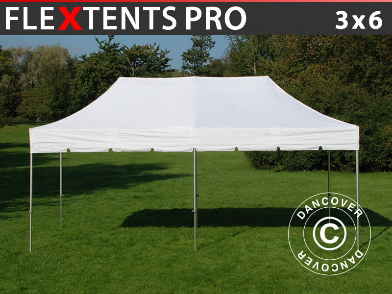 Quick-up telt FleXtents PRO "Peaked" 3x6m Hvit