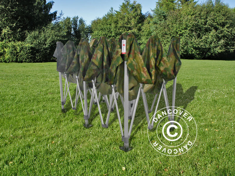 Quick-up telt FleXtents PRO 3x6m Kamuflasje, inkl. 6 sider