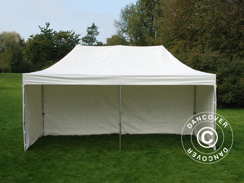 Quick-up telt FleXtents Xtreme 50 Heavy Duty 3x6m Hvit, inkl. 6 sider