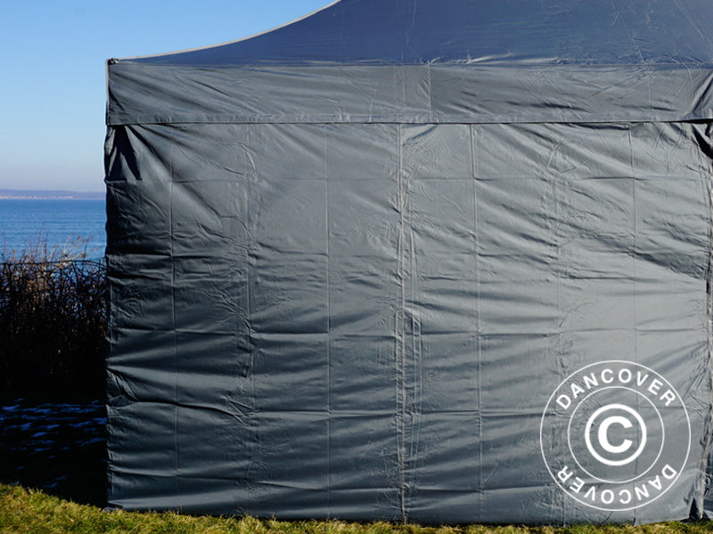 Quick-up telt FleXtents PRO 3x6m Grå, inkl. 6 sider