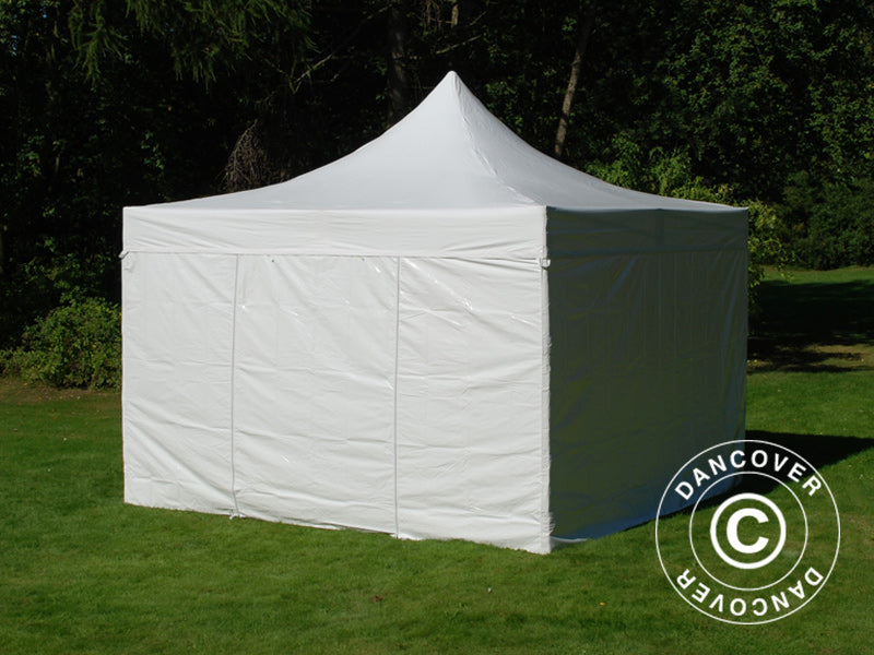 Quick-up telt FleXtents Xtreme 50 Heavy Duty 4x4m Hvit, inkl. 4 sider