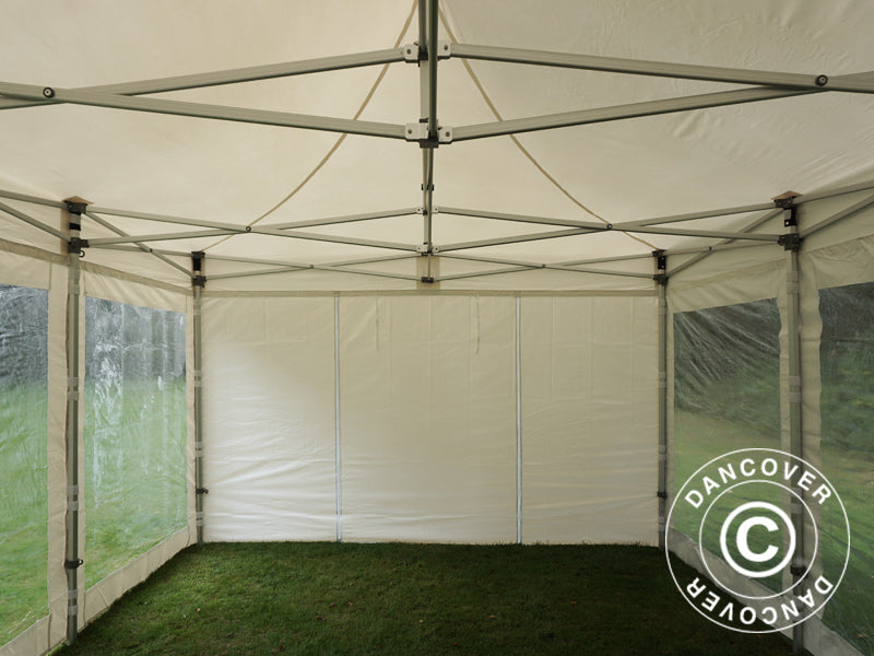 Quick-up telt FleXtents Xtreme 50 Heavy Duty 4x6m Hvit, inkl. 8 sider
