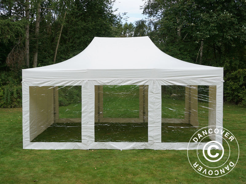 Quick-up telt FleXtents Xtreme 50 Heavy Duty 4x6m Hvit, inkl. 8 sider