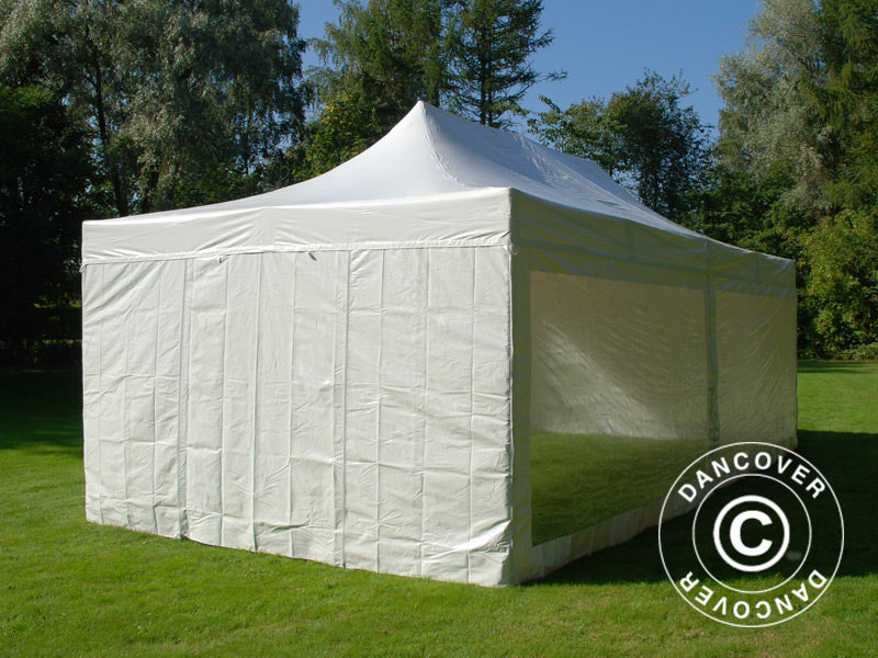 Quick-up telt FleXtents Xtreme 50 Heavy Duty 4x8m Hvit, inkl. 6 sider