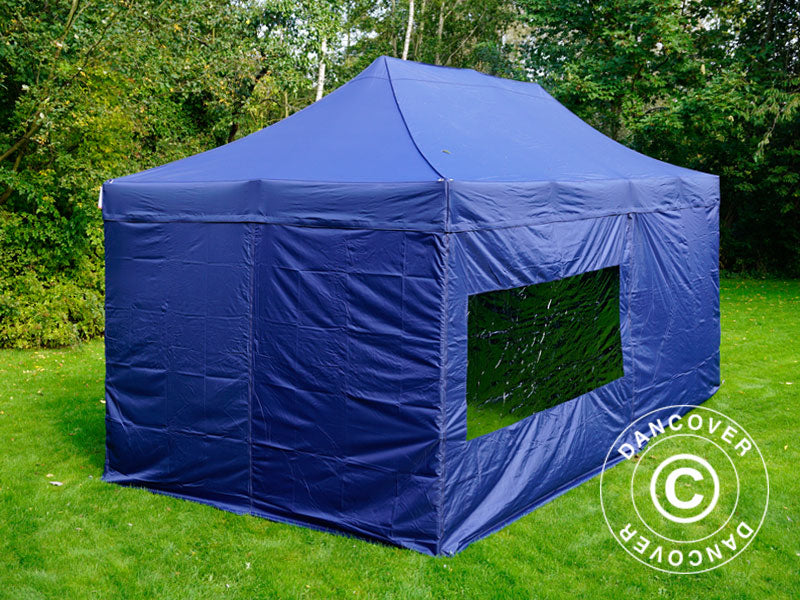 Quick-up telt FleXtents Xtreme 50 3x6m Mørk blå, inkl. 6 sider