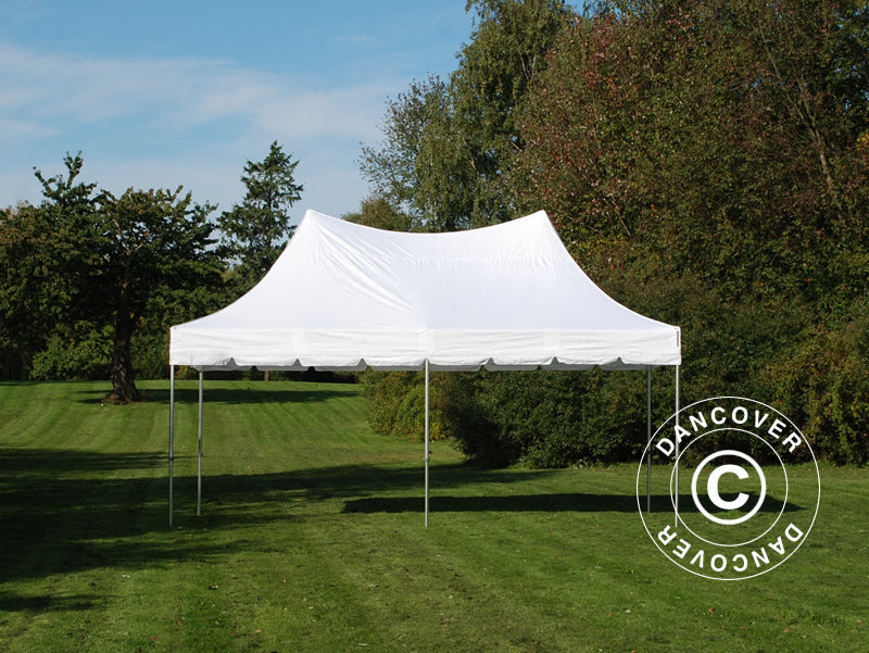 Quick-up telt FleXtents PRO Peak Pagoda 3x6m Hvit, inkl. 6 sider