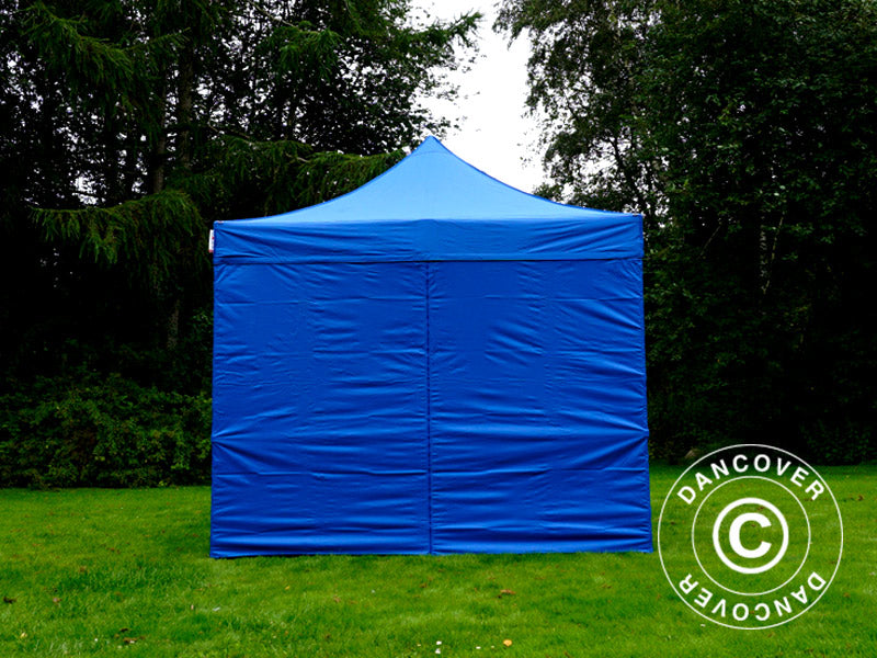 Quick-up telt FleXtents PRO 3x4,5m Blå, inkl. 4 sider