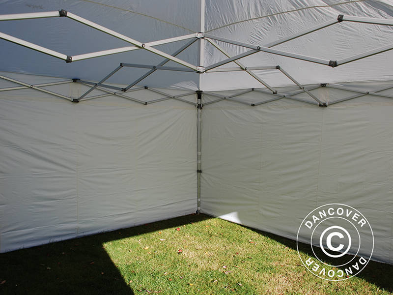 Quick-up telt FleXtents PRO 5x5m Hvit, inkl. 4 sider