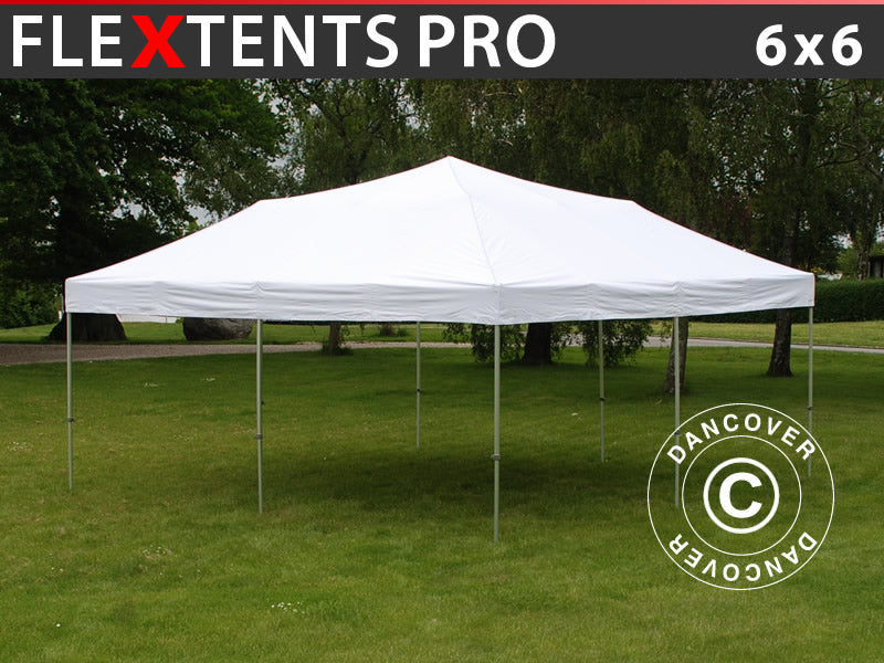 Quick-up telt FleXtents PRO 6x6m Hvit