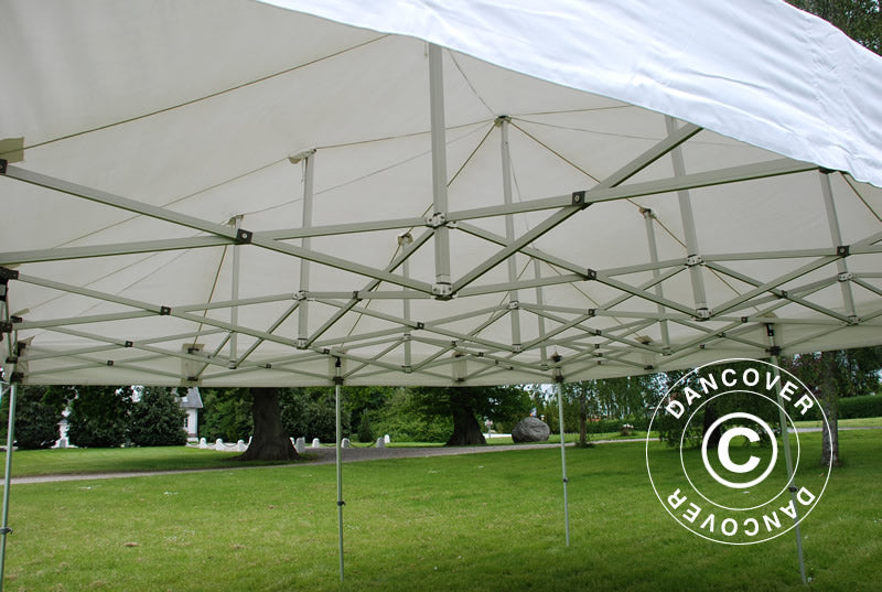 Quick-up telt FleXtents PRO 6x6m Hvit, inkl. 8 sider
