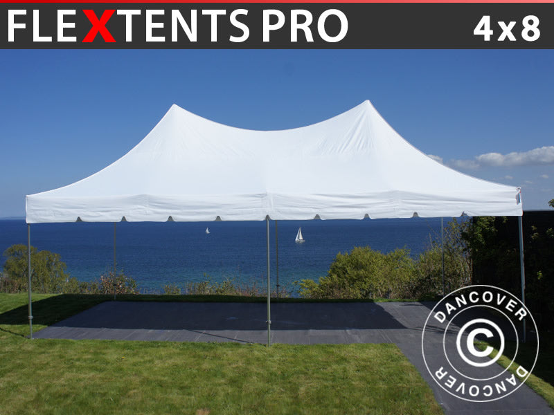 Quick-up telt FleXtents PRO Peak Pagoda 4x8m Hvit