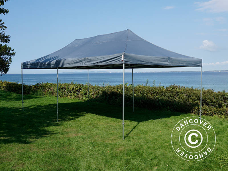 Quick-up telt FleXtents Xtreme 50 4x8m Grå, inkl. 6 sider