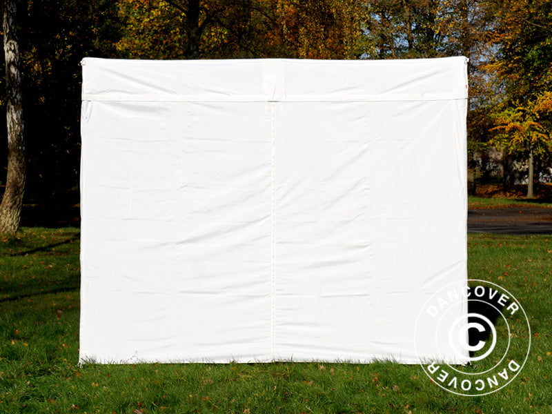 Quick-up telt FleXtents® Xtreme 50 Exhibition m/sidevegger 3x3m hvit, flammehemmende