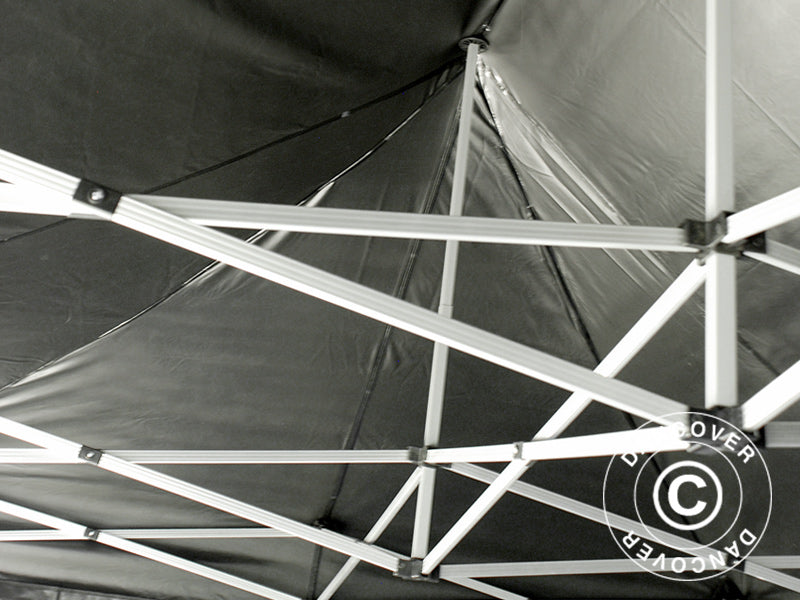 Quick-up telt FleXtents Xtreme 50 3x6m Svart, Flammehemmende, inkl. 6 sider