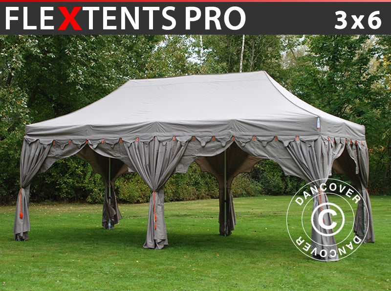 Quick-up telt FleXtents PRO "Raj" 3x6m Latte/Oransje