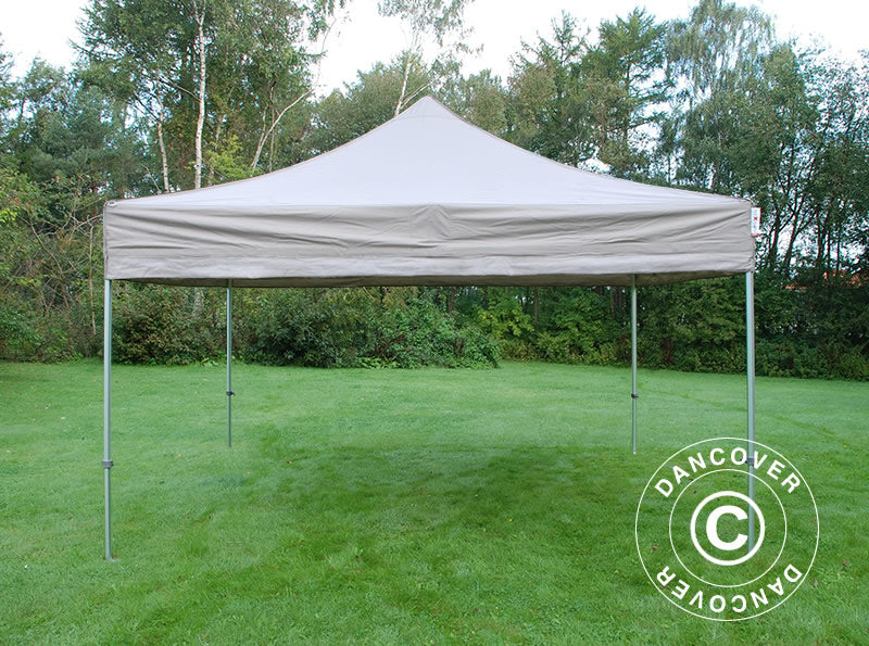 Quick-up telt FleXtents PRO 4x4m Latte, inkl. 4 sider
