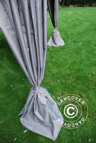 Quick-up telt FleXtents PRO 4x4m Latte, inkl. 4 dekorative gardiner