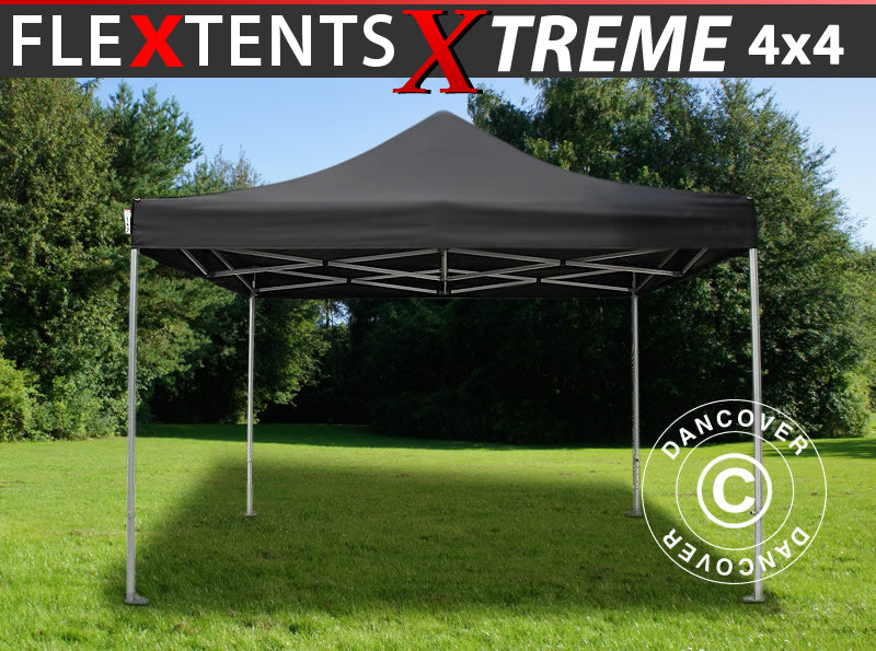 Quick-up telt FleXtents Xtreme 60 4x4m Svart