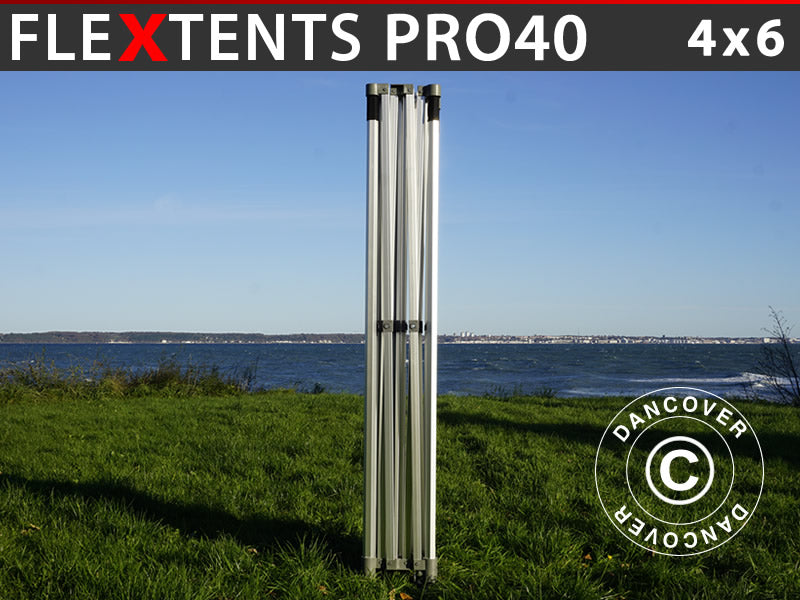 Aluminiumsramme til quick-up teltet FleXtents PRO 4x6m, 8 ben, 40mm