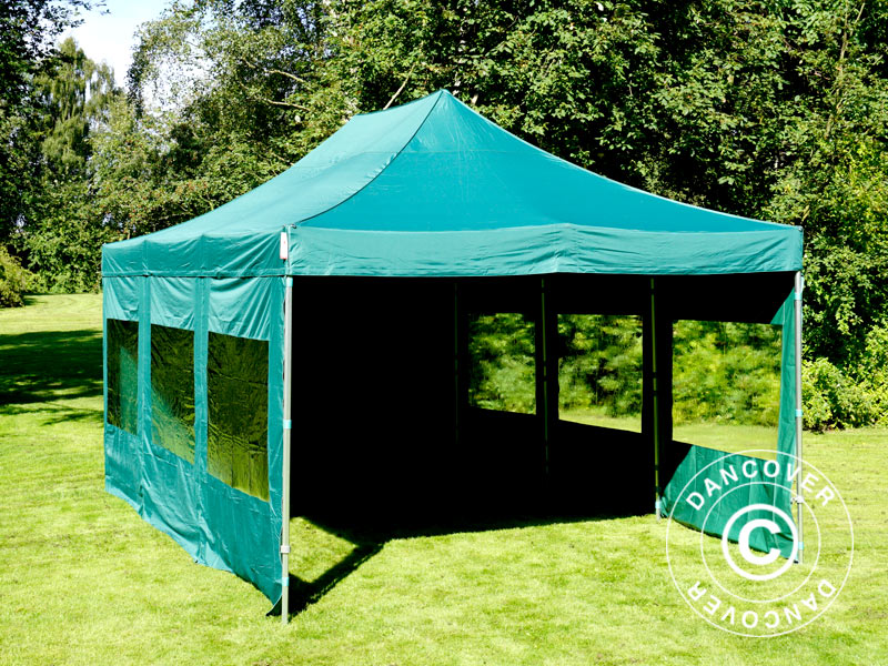 Quick-up telt FleXtents Xtreme 50 4x6m Grønn, inkl. 8 sider