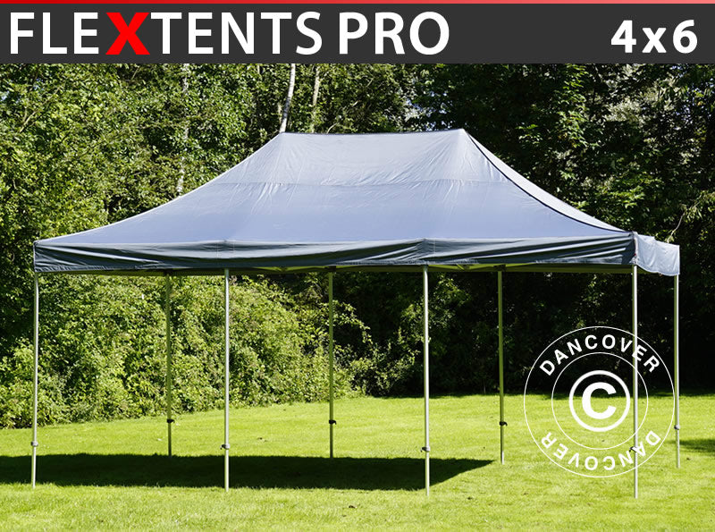 Quick-up telt FleXtents PRO 4x6m Grå