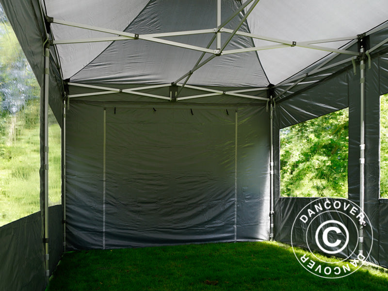 Quick-up telt FleXtents Xtreme 50 4x6m Grå, inkl. 8 sider