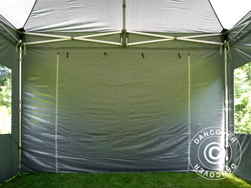 Quick-up telt FleXtents Xtreme 50 4x6m Grå, inkl. 8 sider