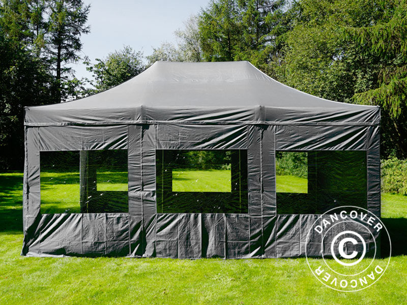 Quick-up telt FleXtents Xtreme 50 4x6m Grå, inkl. 8 sider