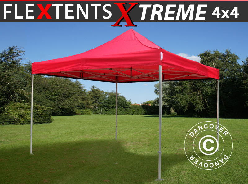 Quick-up telt FleXtents Xtreme 60 4x4m Rød