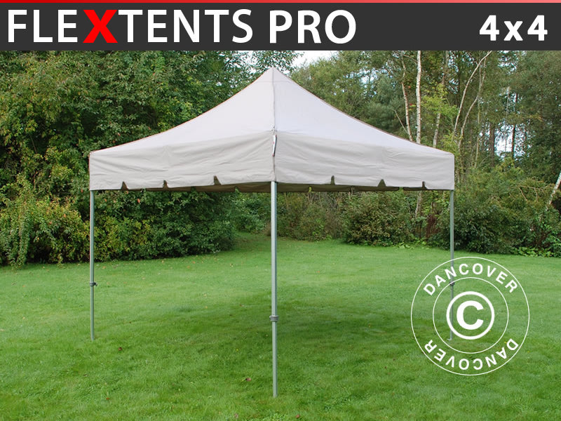 Quick-up telt FleXtents PRO "Peaked" 4x4m Latte