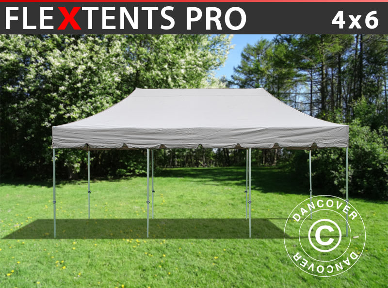 Quick-up telt FleXtents PRO "Peaked" 4x6m Latte