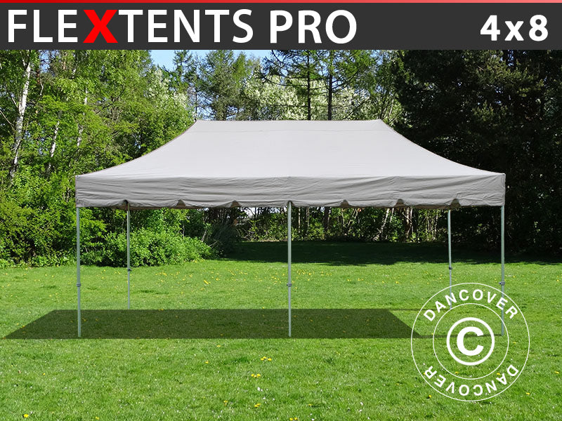 Quick-up telt FleXtents PRO "Peaked" 4x8m Latte