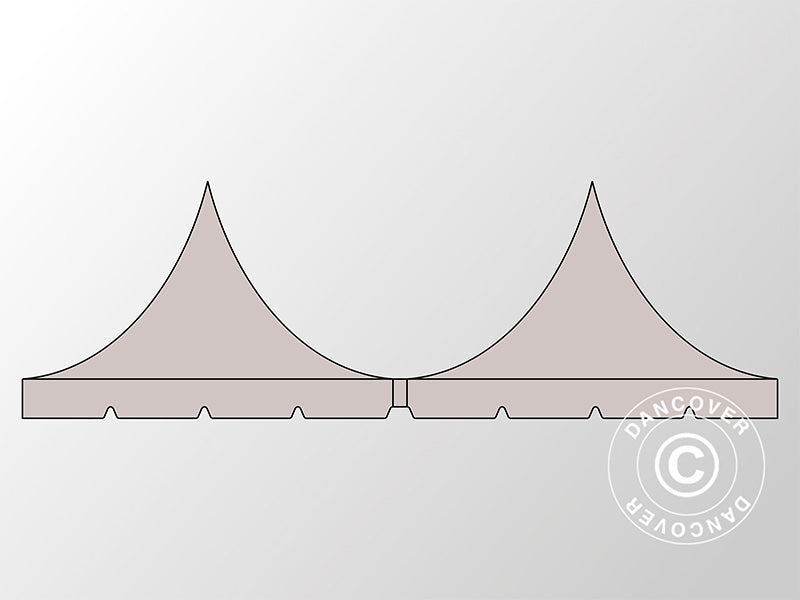 Takduk til quick-up teltet FleXtents PRO Peak Pagoda 6x6m, Latte