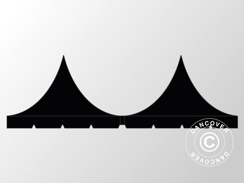 Takduk til quick-up teltet FleXtents PRO Peak Pagoda 6x6m, Svart